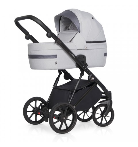 Riko Ultima Ultralekki - wózek wielofunkcyjny, zestaw 2w1 z opcją 3w1 i 4w1 | Grey Fox