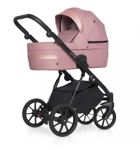 Riko Ultima Ultralekki - wózek wielofunkcyjny, zestaw 2w1 z opcją 3w1 i 4w1 | Pink