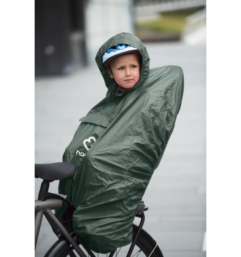 Hamax - Ponczo przeciwdeszczowe na fotelik rowerowy - Green