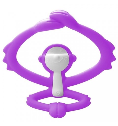 Mombella Małpka - Silikonowy gryzak dla dzieci | Purple