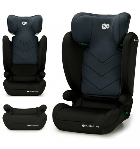 Kinderkraft i-Spark  - fotelik samochodowy i-size 15-36 | Black