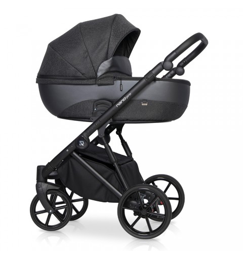 Riko Nano Pro - wózek wielofunkcyjny, zestaw 2w1 z opcją 3w1 i 4w1 | Carbon
