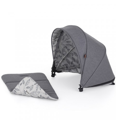 Petite&Mars - Budka z dwustronną wkładką do wózka Royal2 | Ultimate Grey