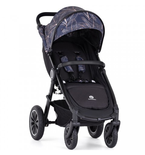 Petite&Mars Street2 Air Black - wózek spacerowy do 22kg | Palmtree