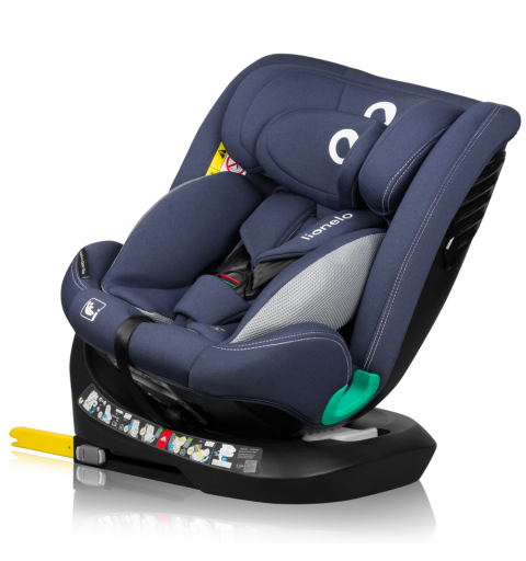 Lionelo Bastiaan one i-Size - obrotowy fotelik samochodowy 0-36 kg | Blue Navy