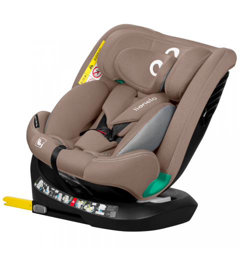 Lionelo Bastiaan one i-Size - obrotowy fotelik samochodowy 0-36 kg | Sand Beige