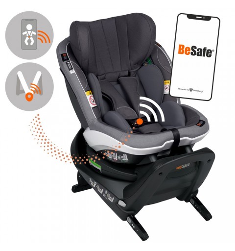 BeSafe iZi Turn M i-Size - obrotowy fotelik samochodowy | Metal Melange