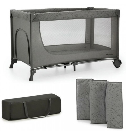Kinderkraft Joy 2 - łóżeczko turystyczne | Ciemnoszary
