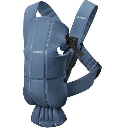 BABYBJORN - nosidełko Mini Woven | Niebieski / Vintage Indigo