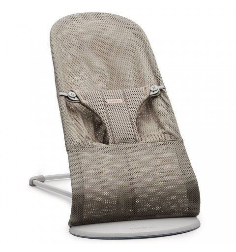 BabyBjorn Bliss - leżaczek, bujaczek, krzesełko | Mesh Szary Beż