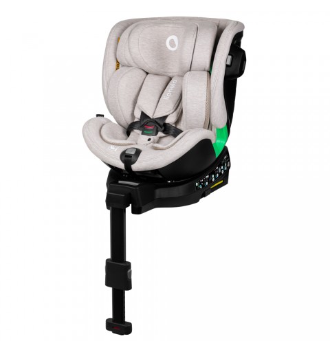Lionelo Harmony i-Size - obrotowy fotelik samochodowy 0-36 kg | Beige Sand Bamboo