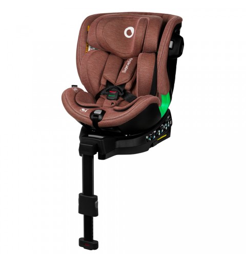 Lionelo Harmony i-Size - obrotowy fotelik samochodowy 0-36 kg | Red Brick Bamboo