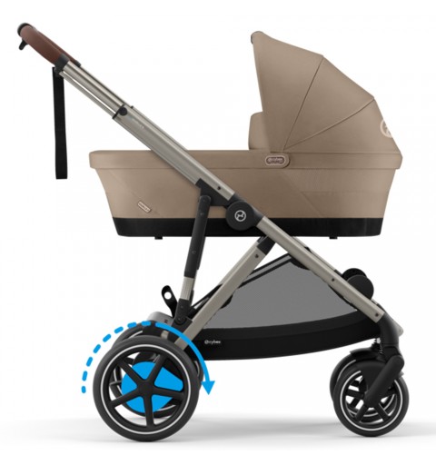 Cybex e-Gazelle S TPE - rozwojowy wózek wielofunkcyjny, zestaw 2w1 z opcją 3w1 i 4w1 | Almond Beige
