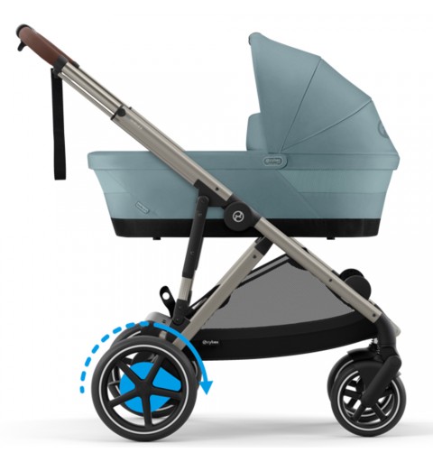 Cybex e-Gazelle S TPE - rozwojowy wózek wielofunkcyjny, zestaw 2w1 z opcją 3w1 i 4w1 | Stormy Blue
