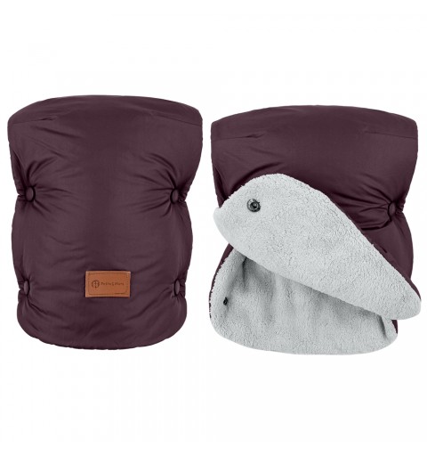 Petite&Mars Jasie - Mufka Rękawice do wózka, sanek | Mysterious Plum