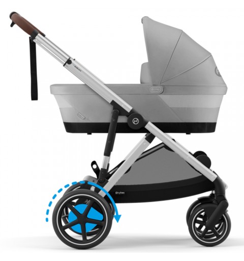 Cybex e-Gazelle S SLV - rozwojowy wózek wielofunkcyjny, zestaw 2w1 z opcją 3w1 i 4w1 | Stone Grey