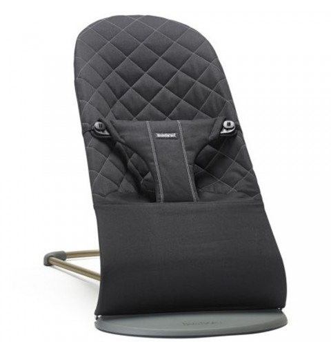 BabyBjorn Bliss - leżaczek, bujaczek, krzesełko | Czarny Woven