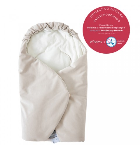 Piapimo - otulacz do fotelika samochodowego i gondoli | Beżowy