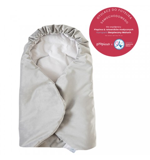 Piapimo - otulacz do fotelika samochodowego i gondoli | Szary