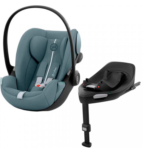 Cybex Cloud G i-Size - rozkładany fotelik samochodowy zestaw z bazą isofix 0-13 kg | Plus Stormy Blue