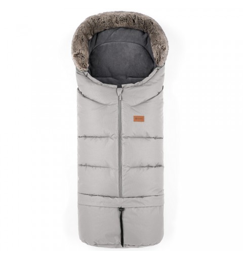 Petite&Mars Arctic - zimowy śpiwór, śpiworek do wózka, sanek, Uniwersalny 4w1 | Champagne Shower