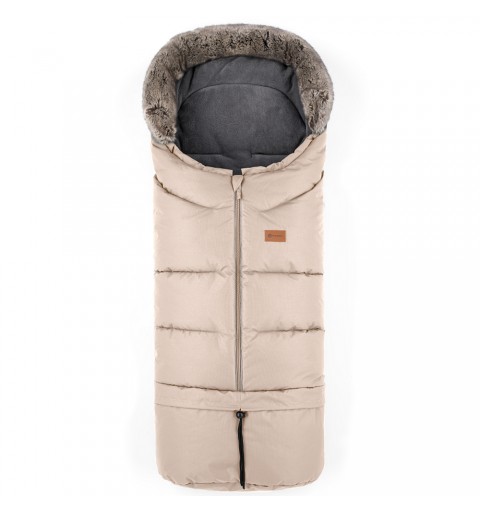 Petite&Mars Arctic - zimowy śpiwór, śpiworek do wózka, sanek, Uniwersalny 4w1 | Rose Petal