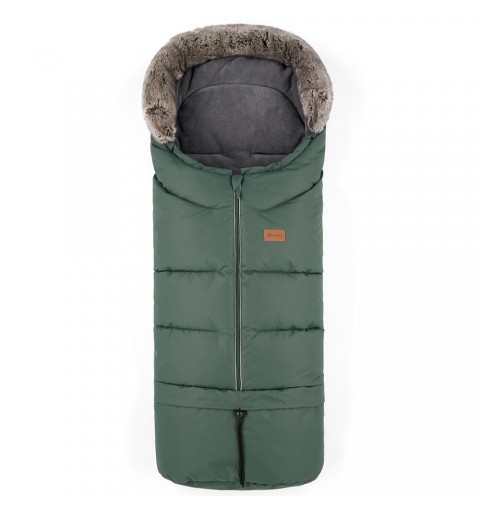 Petite&Mars Arctic - zimowy śpiwór, śpiworek do wózka, sanek, Uniwersalny 4w1 | Veritable Khaki