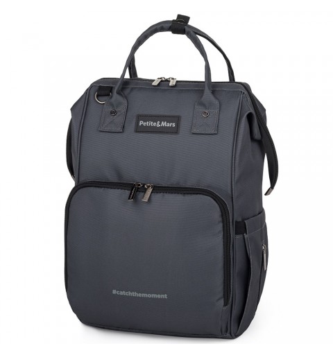 Petite&Mars Jack - Plecak do wózka, uniwersalna | Ultimate Grey