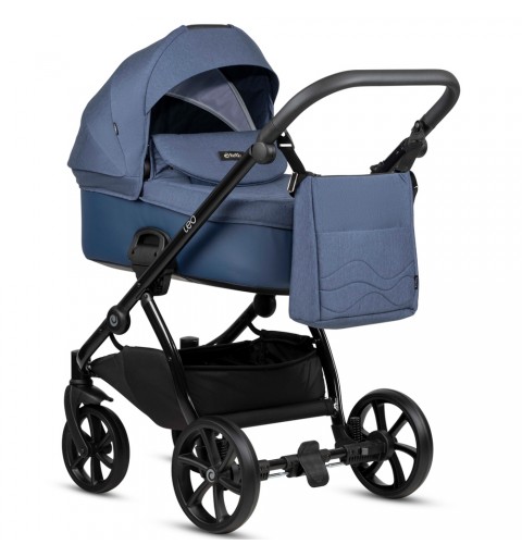 Tutis Leo+ - wózek wielofunkcyjny, zestaw 2w1 z opcją 3w1 i 4w1 | Indigo 286