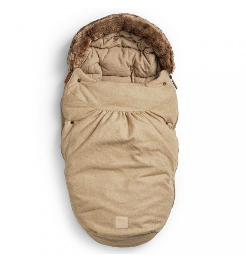 Elodie Details - wełniany śpiworek do wózka | Pure Khaki