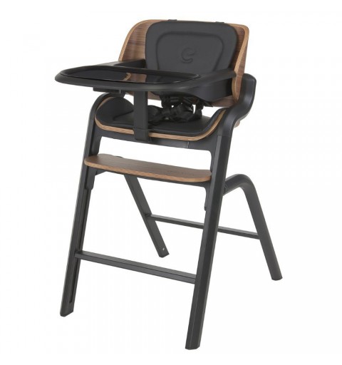 Espiro Pure - krzesełko do karmienia z regulowanym podnóżkiem | Black