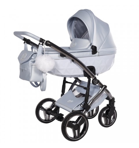 Junama Candy 2024 - wózek wielofunkcyjny, zestaw 2w1 z opcją 3w1 i 4w1 | 03 Blue