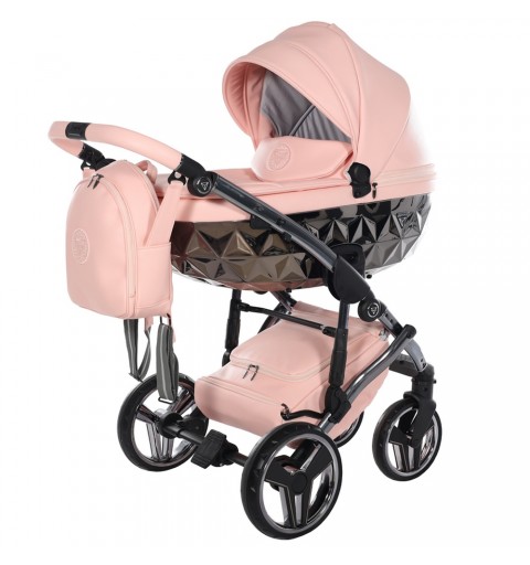 Junama Handcraft - wózek wielofunkcyjny, zestaw 2w1 z opcją 3w1 i 4w1 | 02 Łososiowy