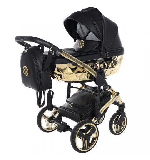 Junama Handcraft - wózek wielofunkcyjny, zestaw 2w1 z opcją 3w1 i 4w1 | 05 Czarny/Złoty
