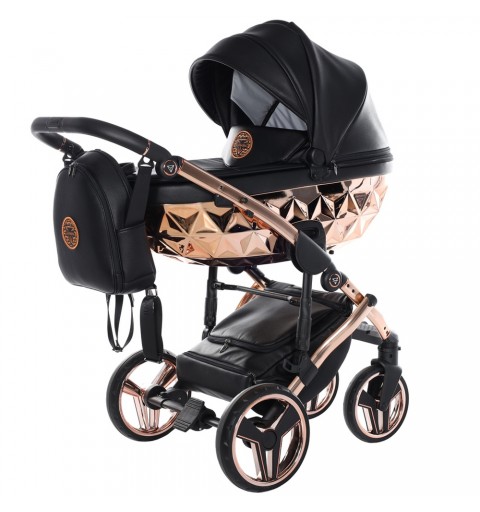 Junama Handcraft - wózek wielofunkcyjny, zestaw 2w1 z opcją 3w1 i 4w1 | 06 Czarny/Miedziany