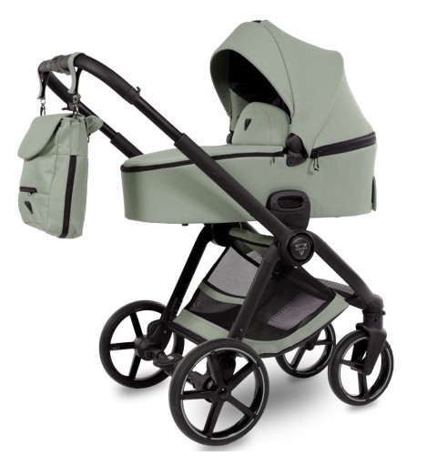 Junama Mami - wózek wielofunkcyjny, zestaw 2w1 z opcją 3w1 i 4w1 | 03 Zielony