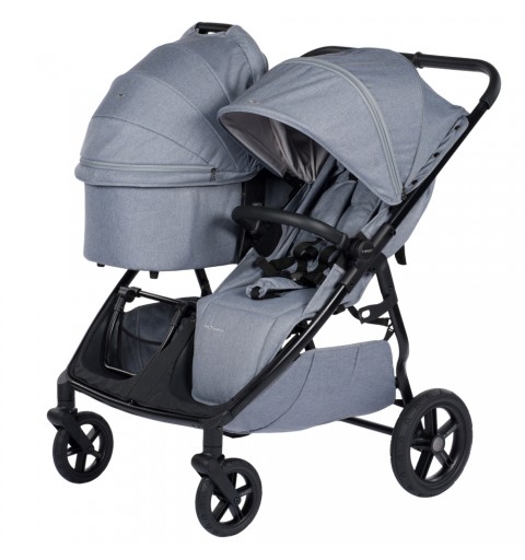 MAST Swiss Design M.Twin x  - rozwojowy wózek wielofunkcyjny, zestaw 2w1 z opcją 3w1 i 4w1 z regulacją rączki | Glacier Lake HP