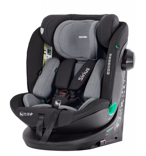 Carrello Sirius - fotelik samochodowy obrotowy 9-36 kg | Sky Grey