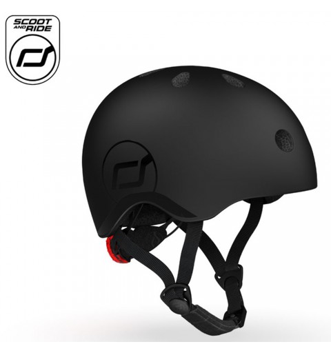 Scoot and Ride Kask - kask dla małych dzieci XXS-S | Black