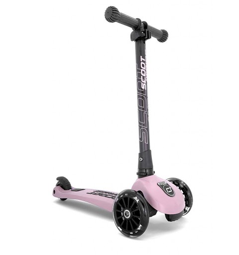 Scoot and Ride Highwaykick 3 Led - Hulajnoga składana ze świecącymi kółkami 3+ | Rose