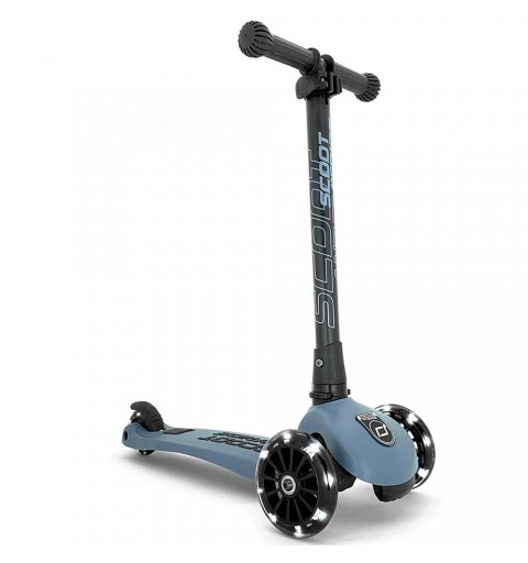 Scoot and Ride Highwaykick 3 Led - Hulajnoga składana ze świecącymi kółkami 3+ | Steel