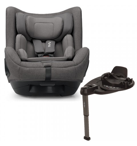 Nuna Todl ™ Next i-size - fotelik samochodowy zestaw z bazą obrotową 76-105 cm | Thunder