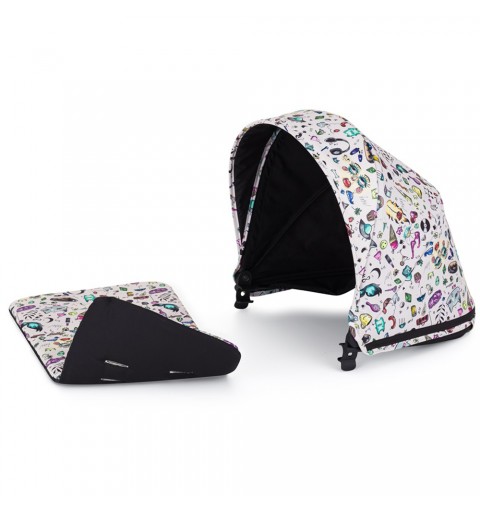 Petite&Mars - Budka z dwustronną wkładką do wózka Royal2/3 | Tattoo