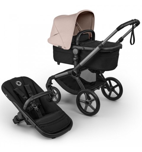 Bugaboo Fox 5 Renew - wózek wielofunkcyjny, zestaw 2w1 z opcją 3w1 i 4w1 | Graphite / Black - Desert Taupe