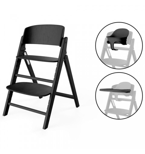 Cybex Click & Fold - krzesełko do karmienia, zestaw 3-in-1 | Stunning Black