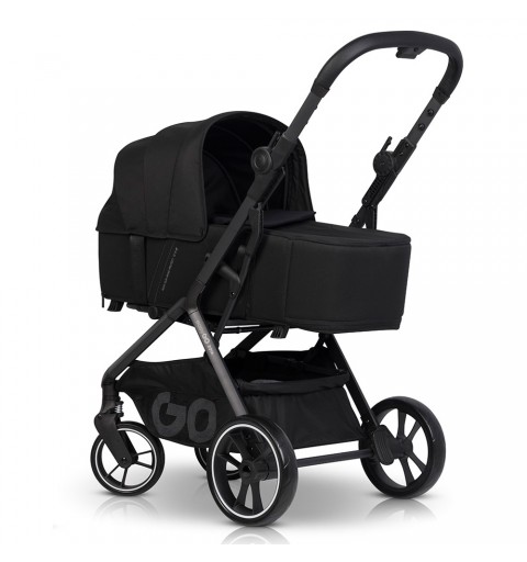 EasyGo Zoya - wózek wielofunkcyjny, zestaw 2w1 z opcją 3w1, 4w1 | Ebony Black