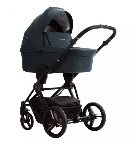 Bebetto Monti - wózek wielofunkcyjny, zestaw 2w1 z opcją 3w1, 4w1 | 03 Green Stella