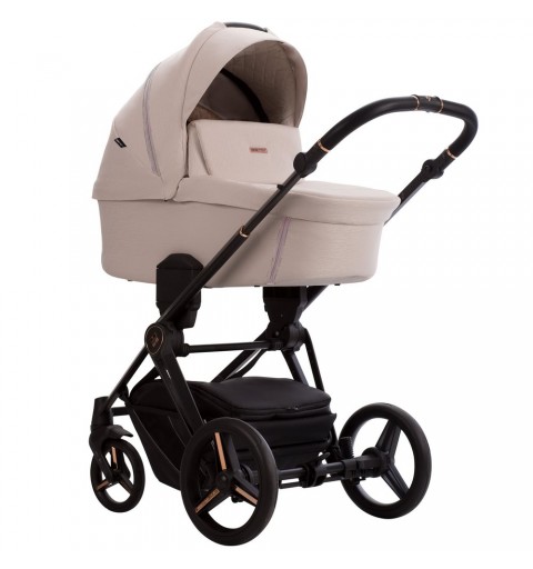 Bebetto Monti - wózek wielofunkcyjny, zestaw 2w1 z opcją 3w1, 4w1 | 05 Beige Stella