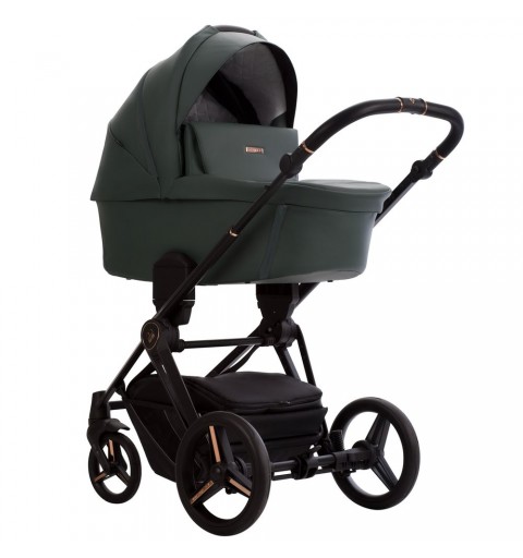 Bebetto Monti Pro - wózek wielofunkcyjny, zestaw 2w1 z opcją 3w1, 4w1 | 02 Green Stella