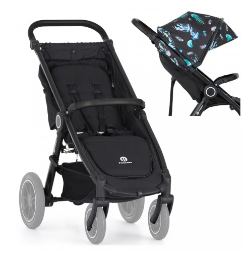 Petite&Mars Street2 Air Black - wózek spacerowy do 22kg | JellyFish